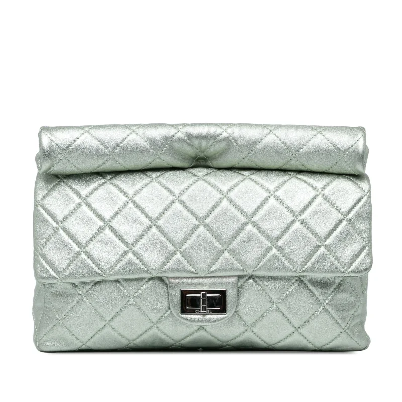 Chanel Reissue 2.55 Metallic Calfskin Roll Clutch (SHG-e9cHyV)