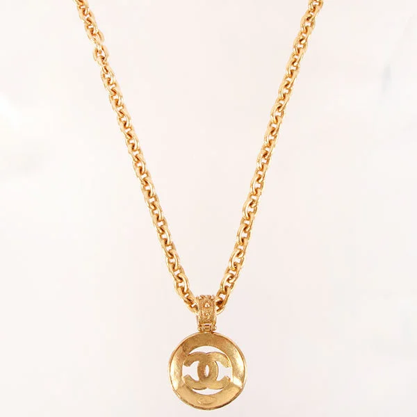 CHANEL 1994 Made Round Cc Mark Necklace