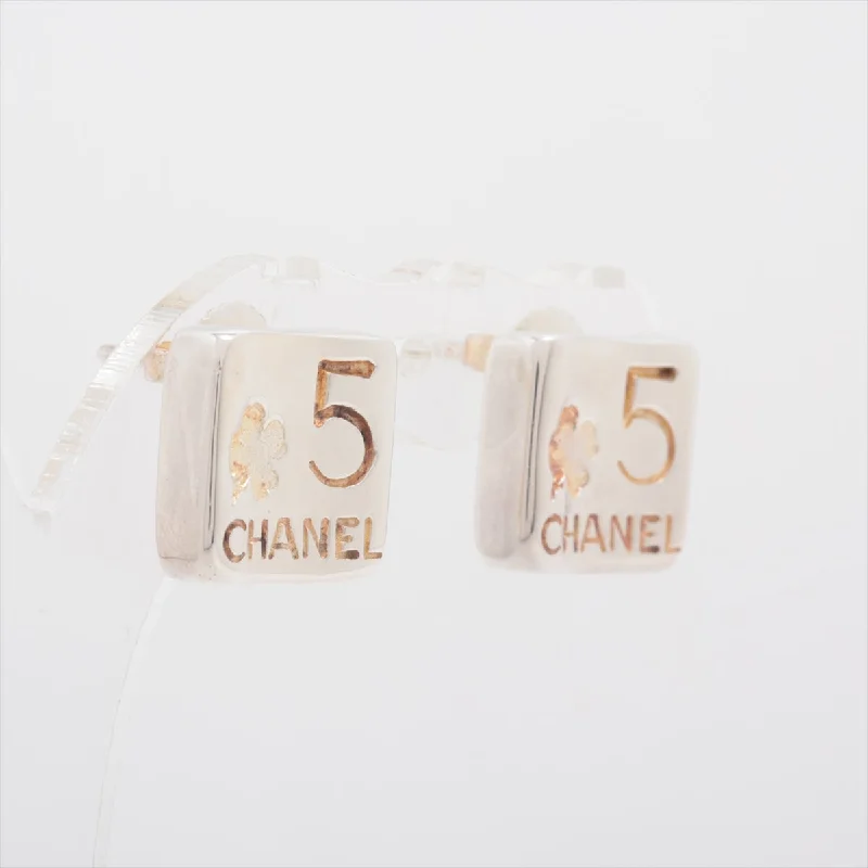 Chanel .5 Stud Earrings (for both ears) 925 8.6g Silver Clover