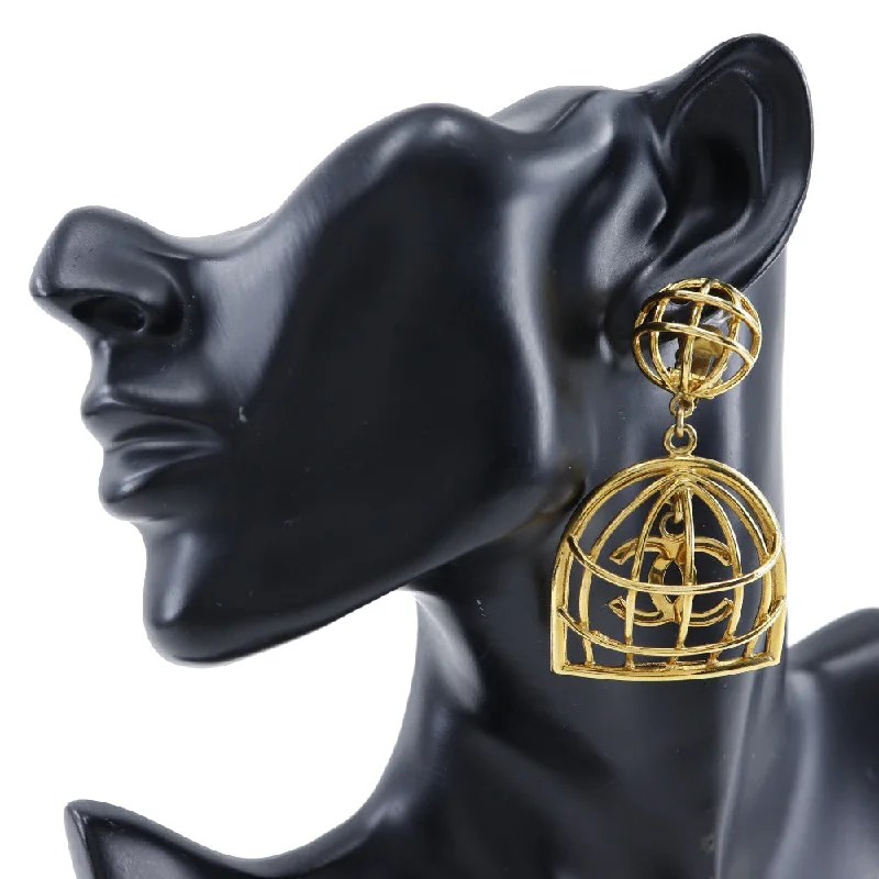 CHANEL Bird C Earring G  French made 1993 93P  31.9g Bird cage