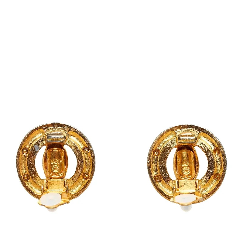 Chanel CC Clip-on Earrings (Cam64b)