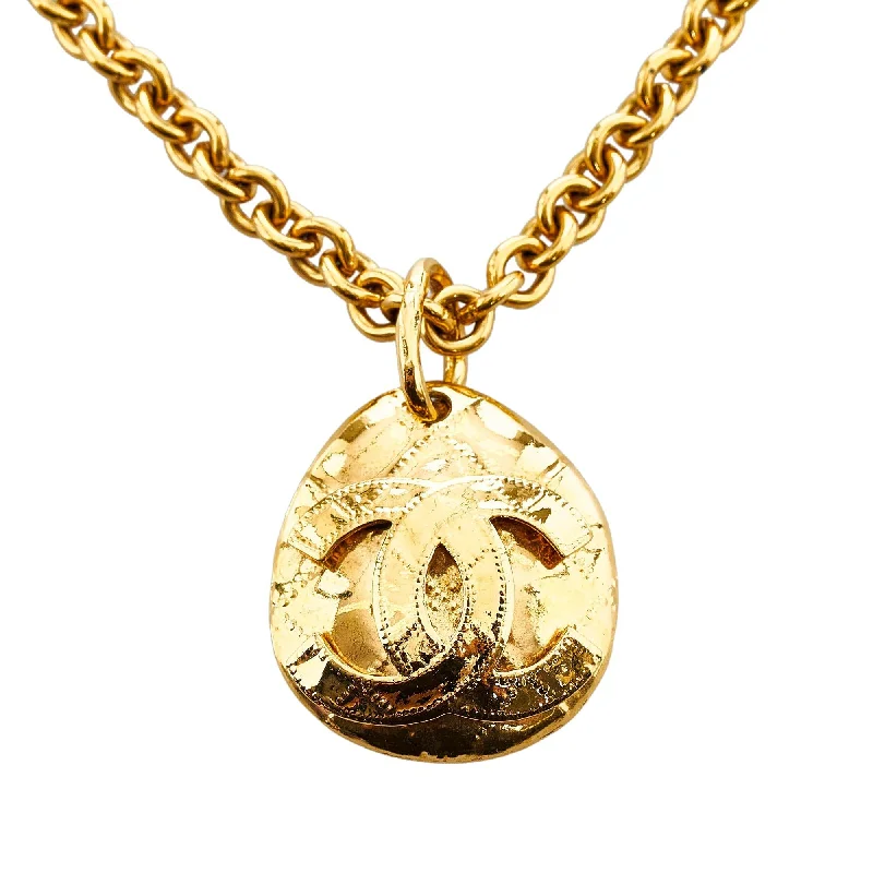 Chanel CC Round Pendant Necklace (iT3oVq)