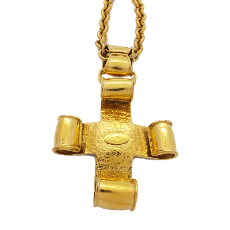 【Chanel】Chanel necklace g cross CC Coco 94P accessories long pendant fashion ladies small necklace square quality weda