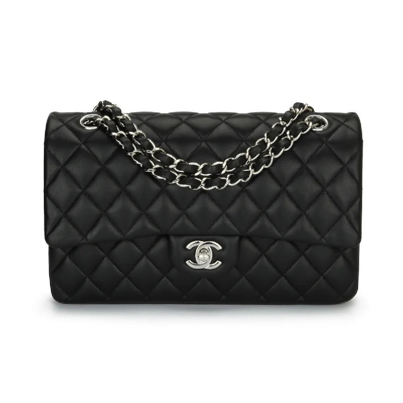 CHANEL Classic Double Flap Bag Quilted Caviar Medium