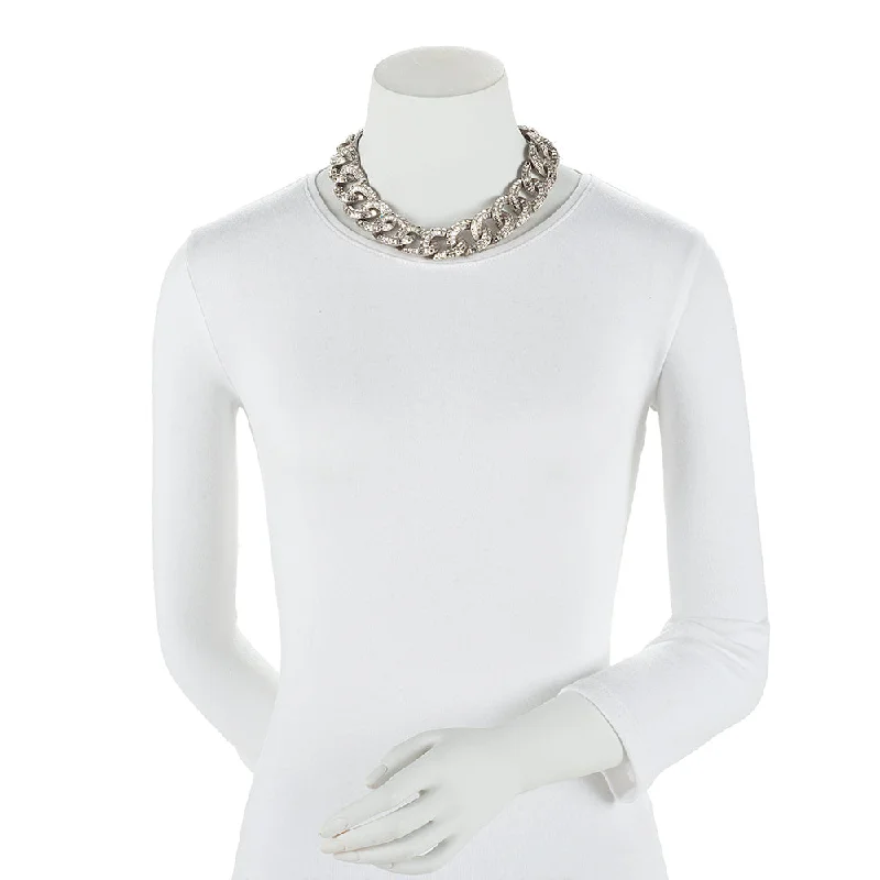 Chanel Crystal CC Choker Necklace (20258)