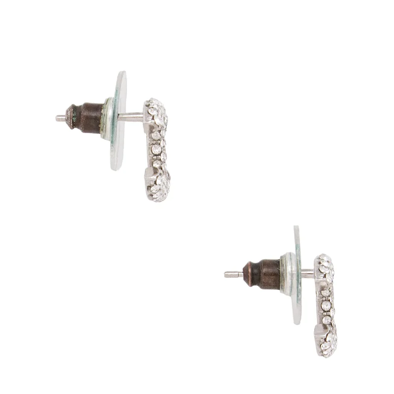 Chanel Crystal CC Stud Earrings (vG0pIl)