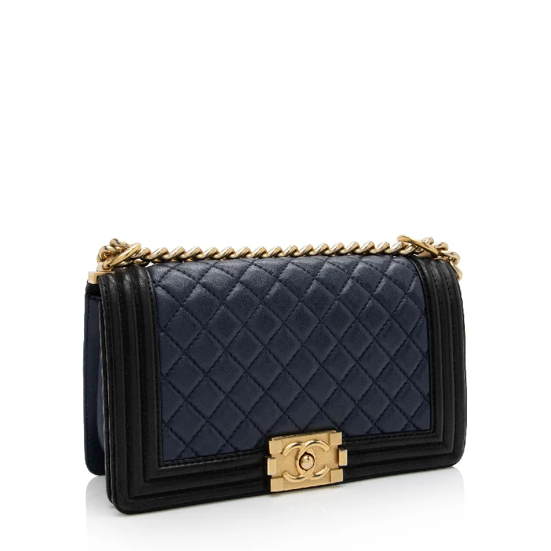 Chanel Lambskin Old Medium Boy Bag (ns7jU6)