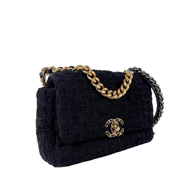 CHANEL Medium Tweed 19 Flap Bag