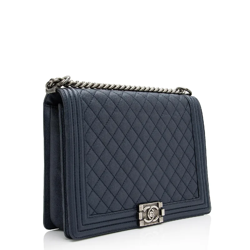 Chanel Metallic Calfskin Large Boy Bag (23341)