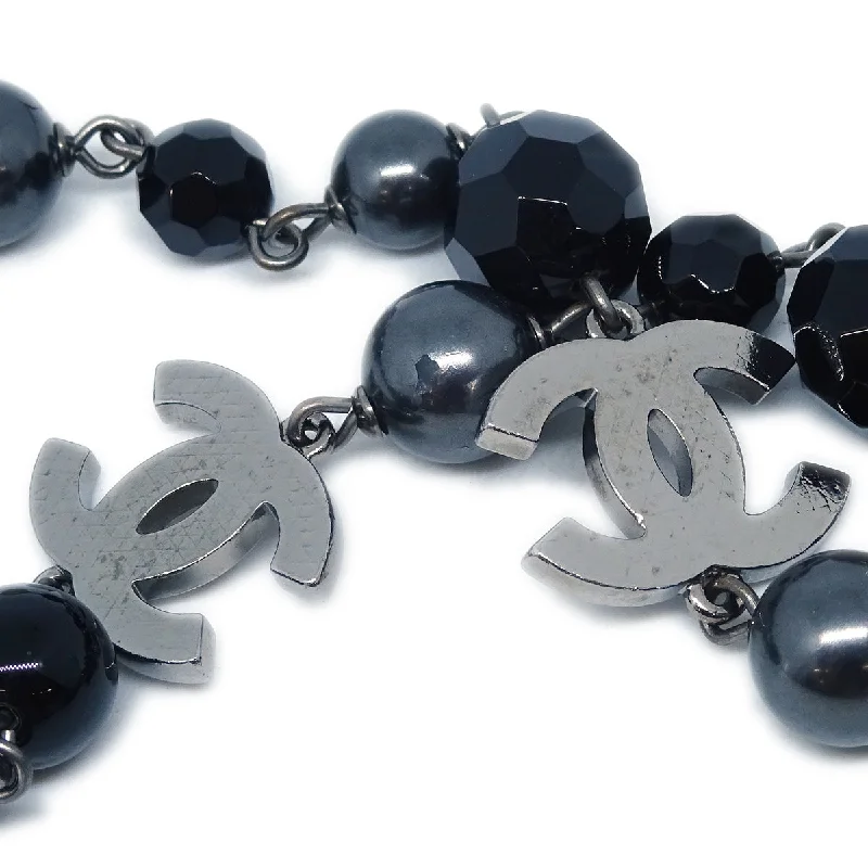 Chanel Necklace Black 10V