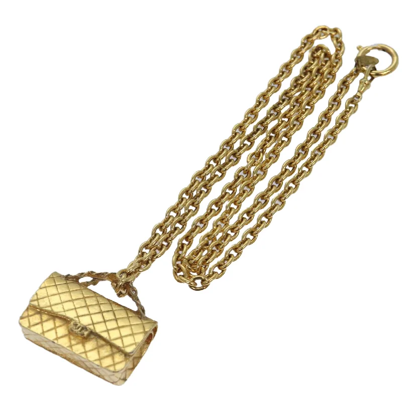 CHANEL Necklace Metal Gold CC  87804A