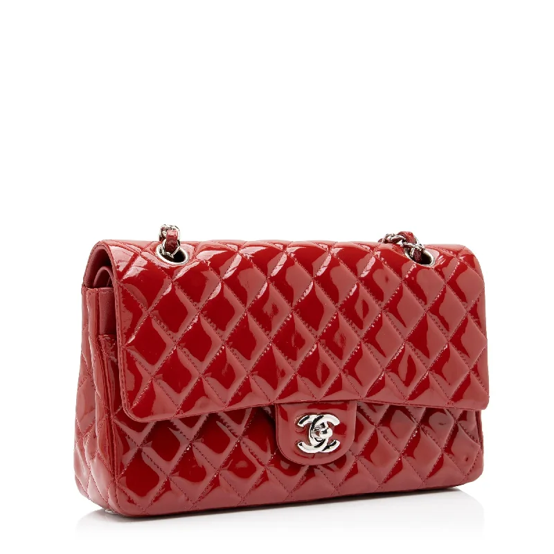 Chanel Patent Leather Classic Medium Double Flap Bag (93kOxH)