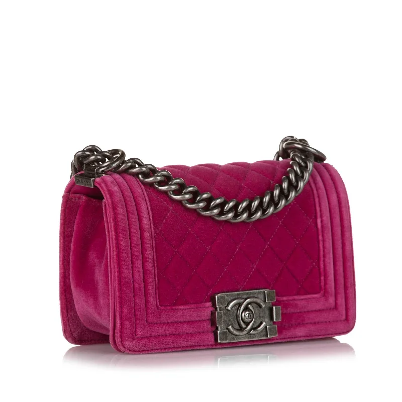 Chanel Small Boy Velvet Flap Bag (36394)