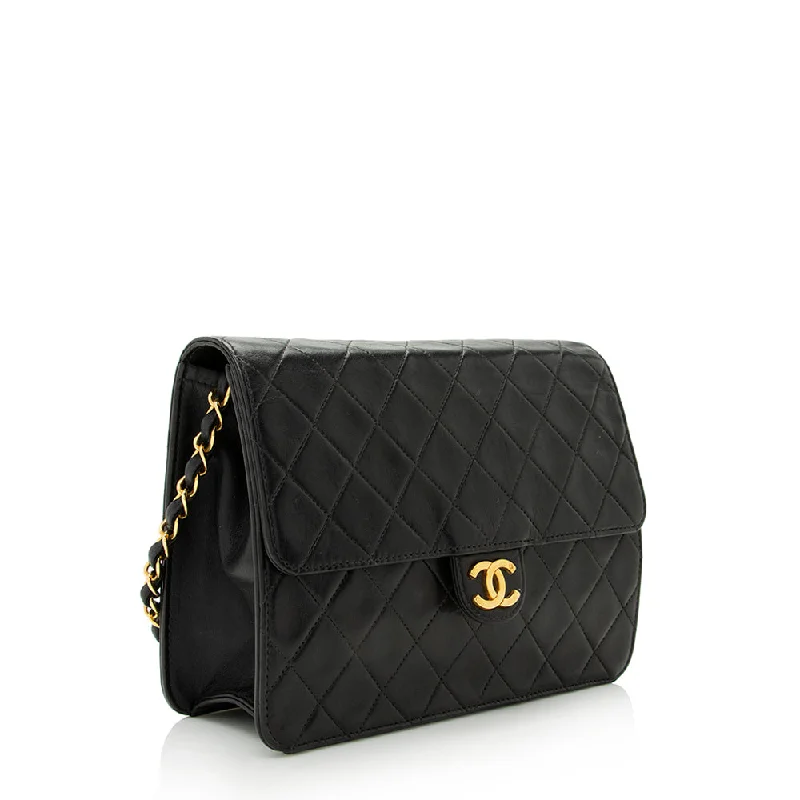 Chanel Vintage Lambskin Small Snap Flap Bag (21730)