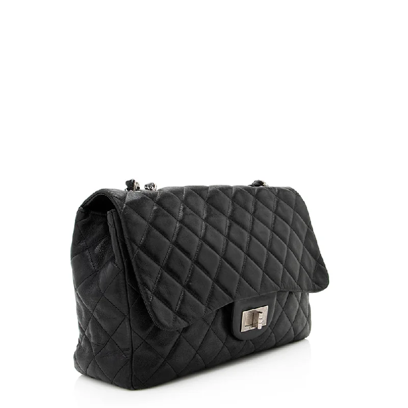 Chanel Washed Lambskin Hybrid Reissue Jumbo Single Flap Bag (20123)