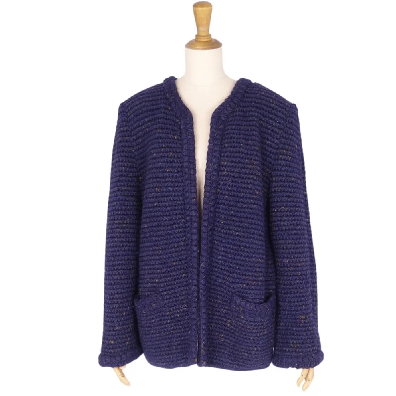 Vint Chanel Jacket e Wool Buttonless Tops  40 (M Equivalent) Naïve  NIV