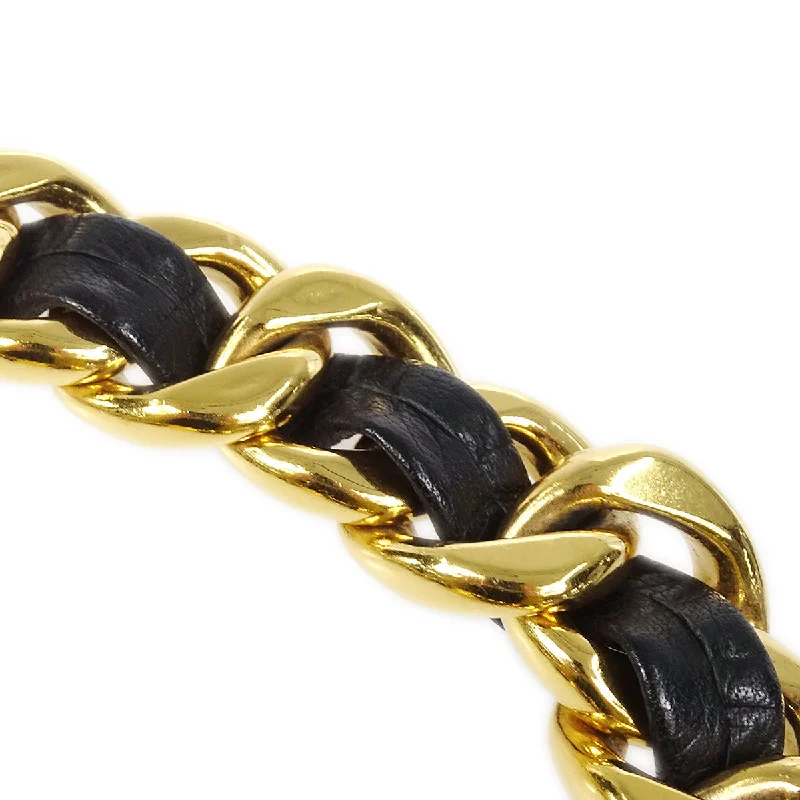 Chanel 1980s Gold & Black Chain Belt