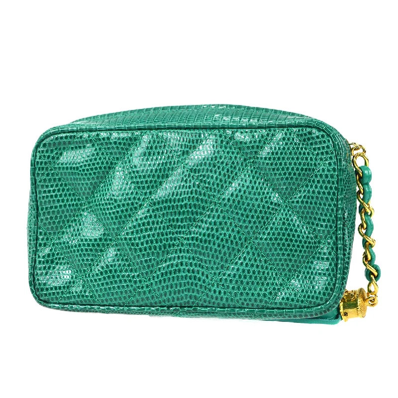 Chanel * 1989-1991 Clutch Bag Mini Lizard