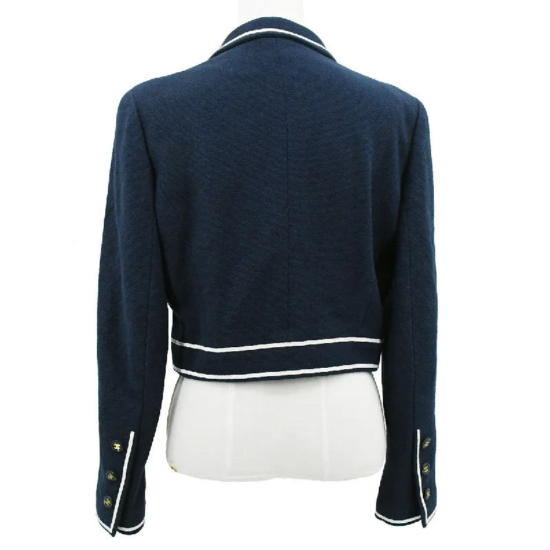 Chanel 1995 Spring CC-buttons bouclé cropped jacket #44