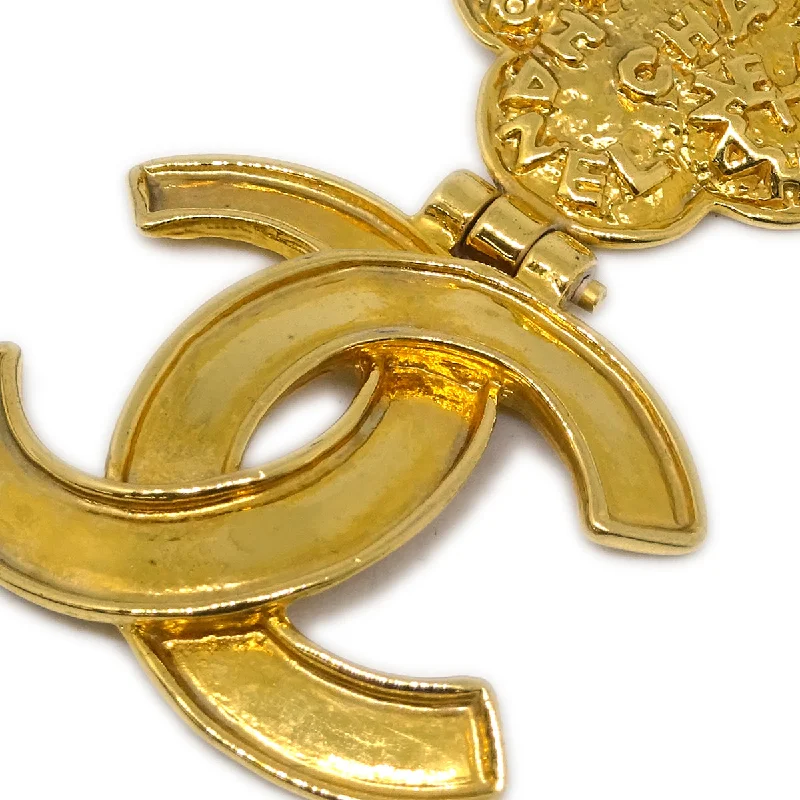 Chanel CC Gold Chain Pendant Necklace 95A