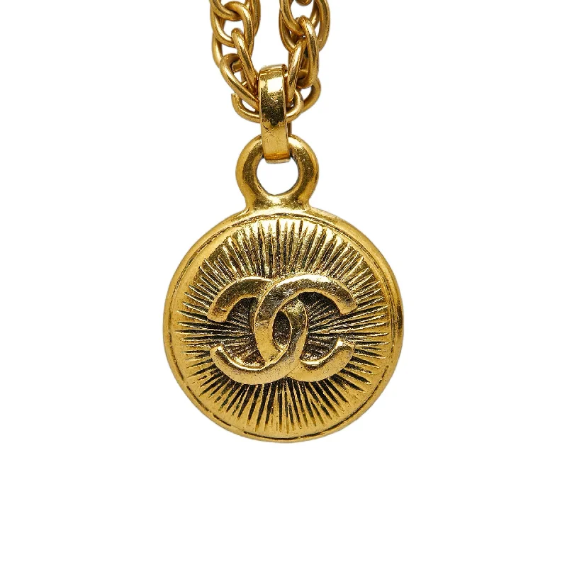 CHANEL CC Pendant Necklace Costume Necklace