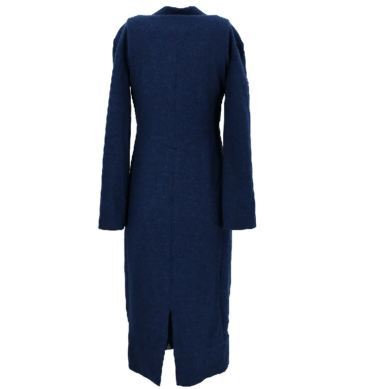 Chanel Coat Dress Blue 98A #40