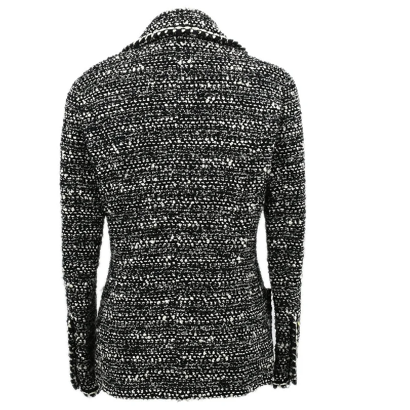 Chanel Fall 1994 single-breasted tweed boucle jacket #40