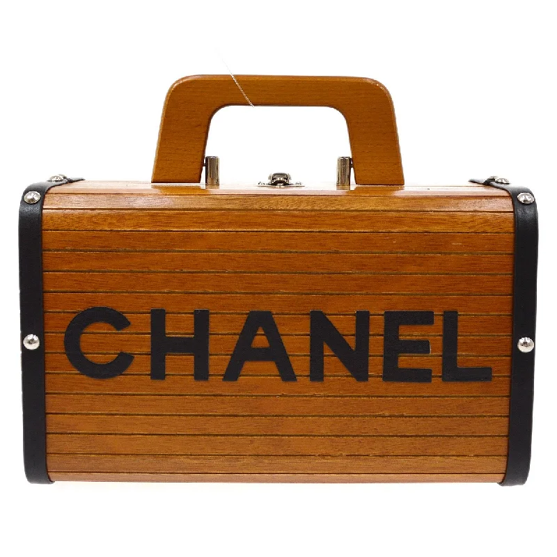 CHANEL * 1994-1996 Wooden Box Handbag 90289