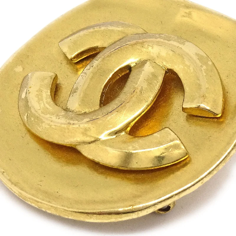 CHANEL 1996 CC Brooch Pin Gold 03522