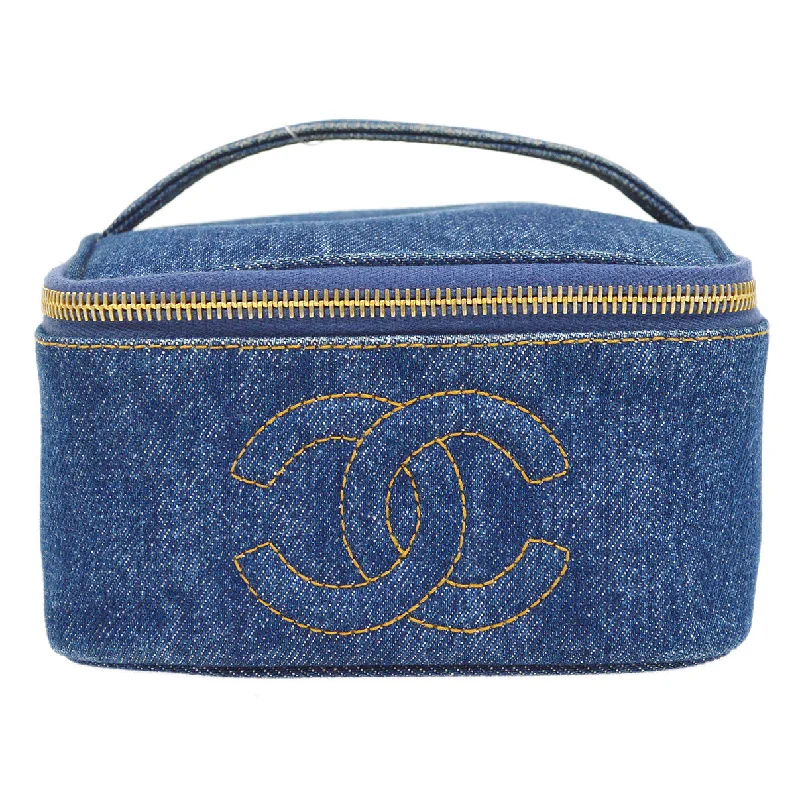 CHANEL 1997 timeless Vanity Handbag Denim 75985