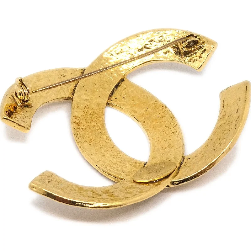 CHANEL CC Logos Brooch Gold 94P 81758