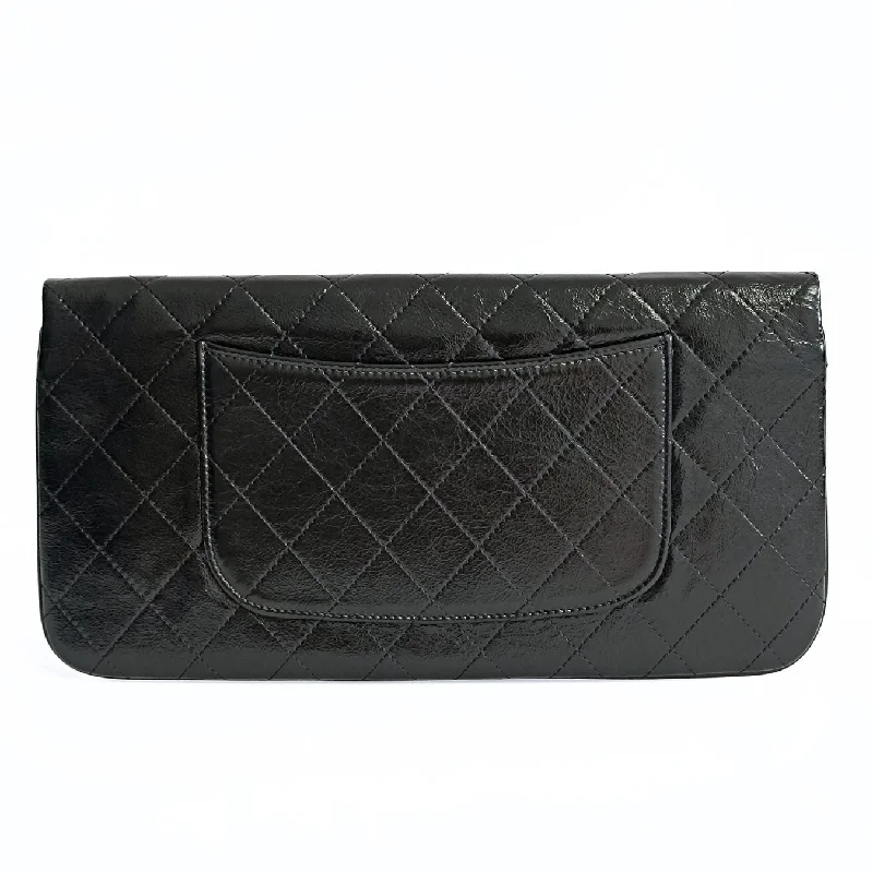 CHANEL Chanel Chanel Clutch handbag in matelasse black leather