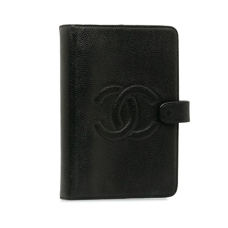 Chanel Coco Agenda MM 6  Handbook Cover Black Caviar S  CHANEL