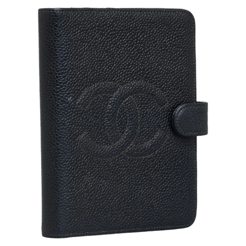 Chanel Coco Handbook Cover Agenda Black Caviar S  CHANEL