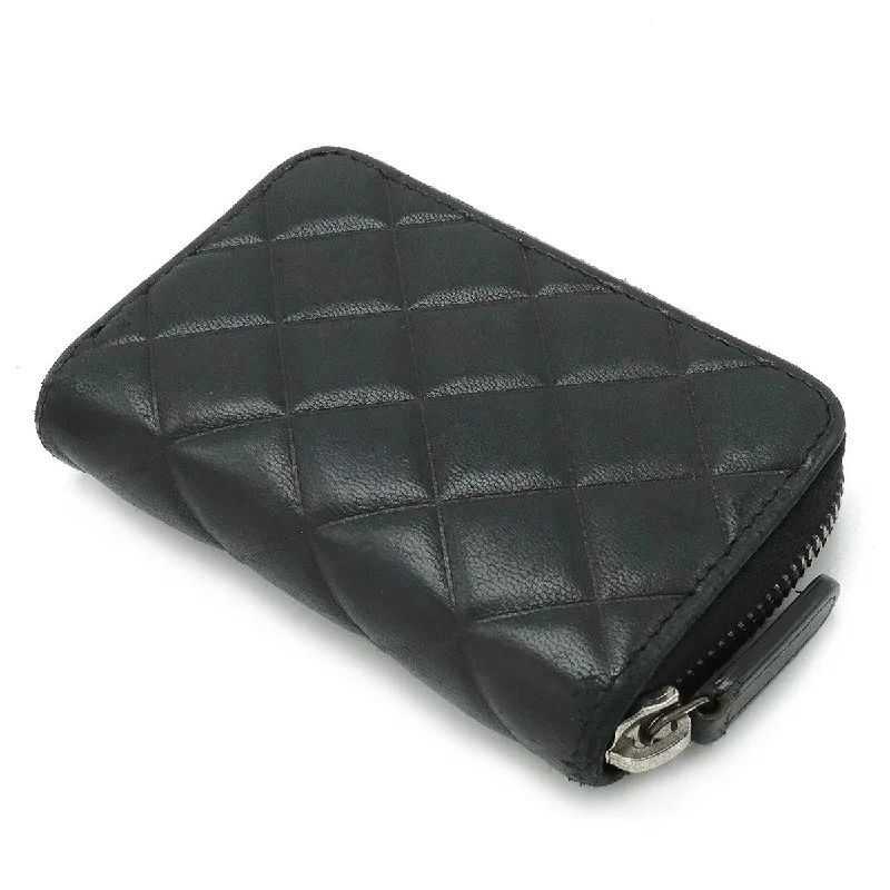 Chanel Black Lambskin Wallet Purse