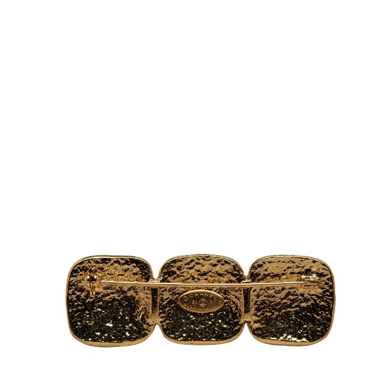 CHANEL Triple CC Brooch Costume Brooch